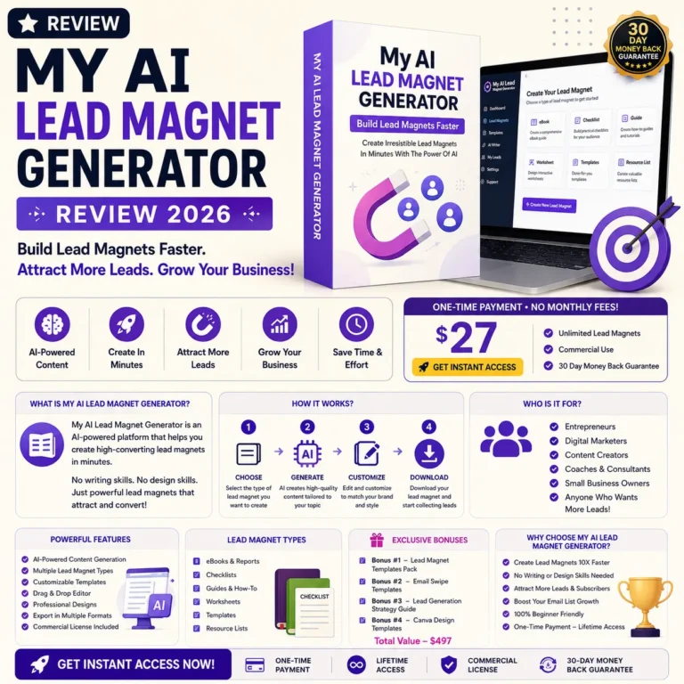 My AI Lead Magnet Generator Review 2026 Build Lead Magnets Faster