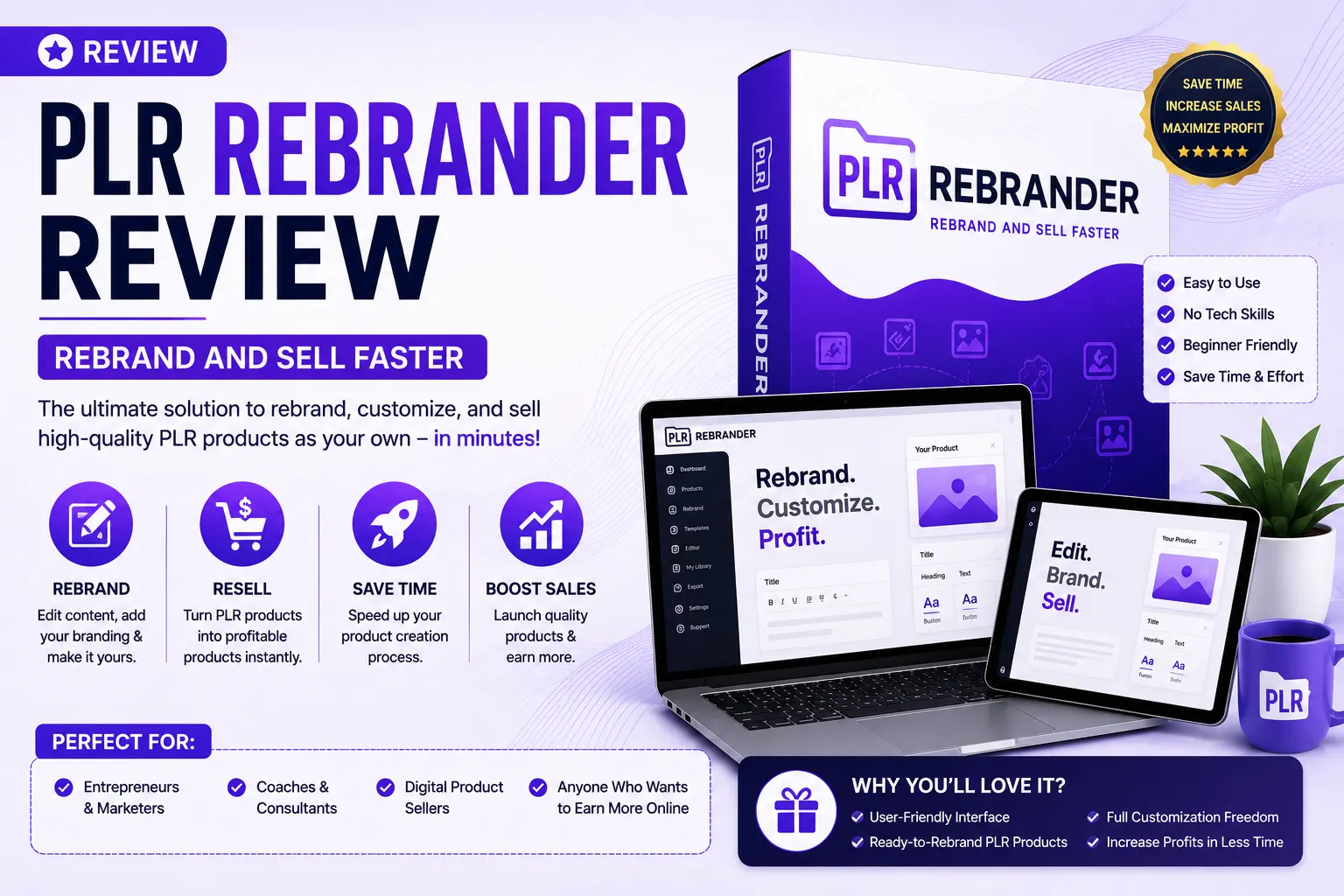 PLR Rebrander Review Rebrand and Sell Faster