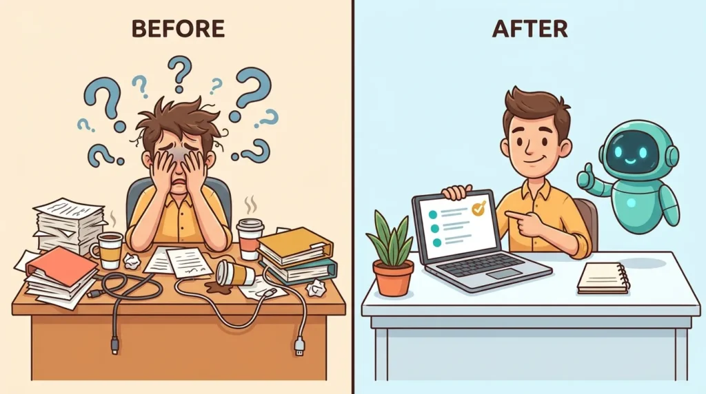 Before vs After Using Launch Jacker AI