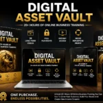 Digital Asset Vault PLR Bundle Review featured image showing 20+ hours of online business training, 39 video lessons, and full PLR rights for content creators and marketers.