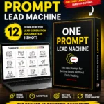 One Prompt Lead Machine Review featured image showing an AI-powered PLR lead generation system that creates 12 marketing documents from a single prompt.