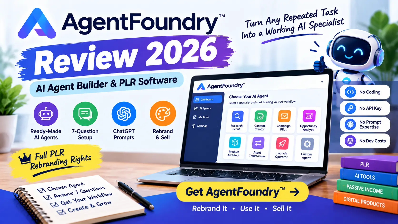 AgentFoundry Review 2026 AI Agent Builder and PLR Software